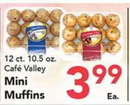 Eurofresh Market 12 ct. 10.5 oz. Café Valley Mini Muffins offer
