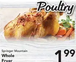 Eurofresh Market Springer Mountain Whole Fryer offer
