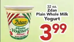 Eurofresh Market Zdan Plain Whole Milk Yogurt offer