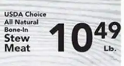 Eurofresh Market USDA Choice All Natural Bone-In Stew Meat offer