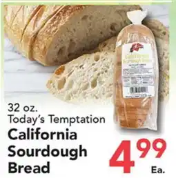 Eurofresh Market Today's Temptation California Sourdough Bread offer