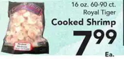 Eurofresh Market 16 oz. 60-90 ct. Royal Tiger Cooked Shrimp offer