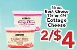 Eurofresh Market 16 oz. Best Choice 1% or 4% Cottage Cheese offer