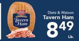 Eurofresh Market Dietz & Watson Tavern Ham offer