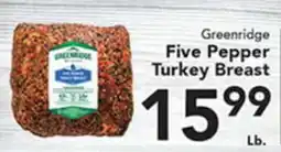 Eurofresh Market Greenridge Five Pepper Turkey Breast offer