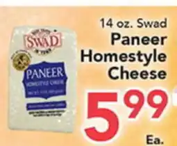 Eurofresh Market 14 oz. Swad Paneer Homestyle Cheese offer