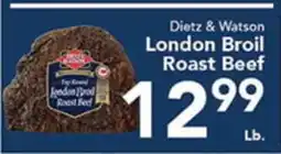 Eurofresh Market Dietz & Watson London Broil Roast Beef offer