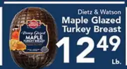 Eurofresh Market Dietz & Watson Maple Glazed Turkey Breast offer