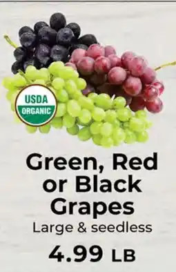 Sunset Foods Green, Red or Black Grapes offer