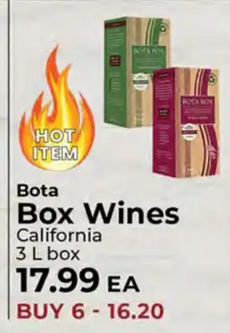 Sunset Foods Bota Box Wines offer