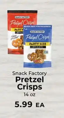 Sunset Foods Snack Factory Pretzel Crisps offer