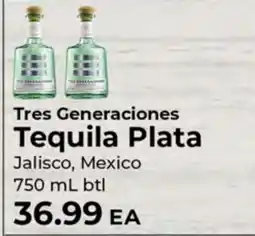 Sunset Foods Tres Generaciones Tequila Plata offer