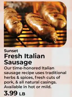 Sunset Foods Sunset Fresh Italian Sausage offer