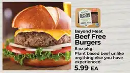 Sunset Foods Beyond Meat Beef Free Burgers offer