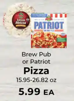 Sunset Foods Brew Pub or Patriot Pizza offer