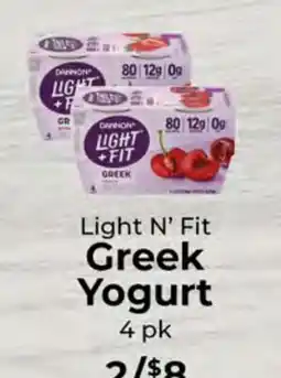 Sunset Foods Light N' Fit Greek Yogurt offer