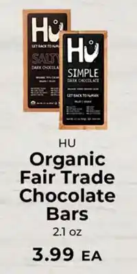 Sunset Foods HU Organic Fair Trade Chocolate Bars offer