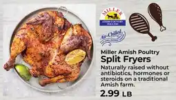 Sunset Foods Miller Amish Poultry Split Fryers offer