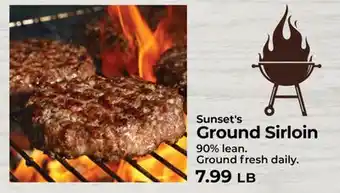 Sunset Foods Sunset's Ground Sirloin offer