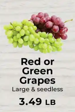 Sunset Foods Red or Green Grapes offer