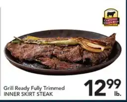 Pete's Fresh Market Grill Ready Fully Trimmed INNER SKIRT STEAK offer