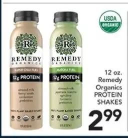 Pete's Fresh Market 12 oz. Remedy Organics PROTEIN SHAKES offer