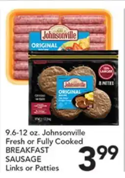 Pete's Fresh Market Johnsonville Fresh or Fully Cooked BREAKFAST SAUSAGE Links or Patties offer