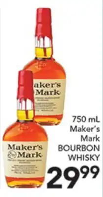 Pete's Fresh Market 750 mL Maker's Mark BOURBON WHISKY offer