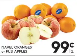 Pete's Fresh Market NAVEL ORANGES or FUJI APPLES offer