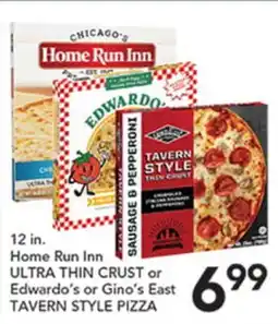 Pete's Fresh Market 12 in. Home Run Inn ULTRA THIN CRUST or Edwardo's or Gino's East TAVERN STYLE PIZZA offer
