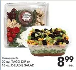 Pete's Fresh Market Homemade TACO DIP or DELUXE SALAD offer