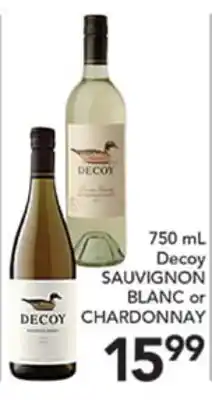 Pete's Fresh Market 750 mL Decoy SAUVIGNON BLANC or CHARDONNAY offer