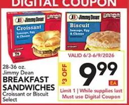 Pete's Fresh Market 28-36 oz. Jimmy Dean BREAKFAST SANDWICHES offer