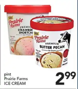 Pete's Fresh Market pint Prairie Farms ICE CREAM offer