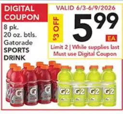 Pete's Fresh Market Gatorade SPORTS DRINK offer