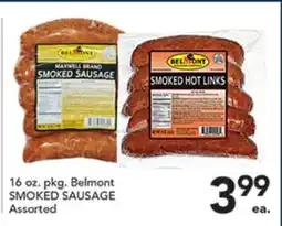 Pete's Fresh Market 16 oz. pkg. Belmont SMOKED SAUSAGE offer