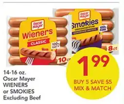 Pete's Fresh Market Oscar Mayer WIENERS or SMOKIES offer