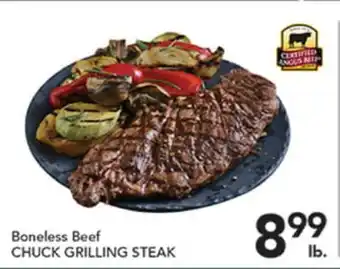 Pete's Fresh Market Boneless Beef CHUCK GRILLING STEAK offer