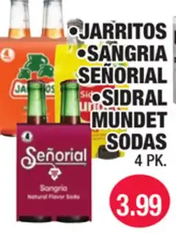 Carnicerias Jimenez JARritos • SANGRIA SEÑORIAL • SIDRAL MUNDet SODAS offer