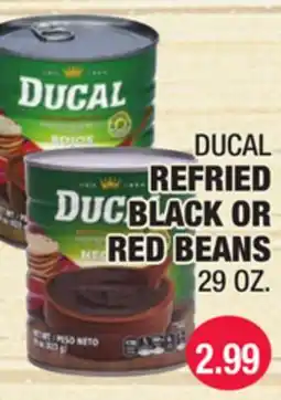Carnicerias Jimenez DUCAL REFRIED BLACK OR RED BEANS offer