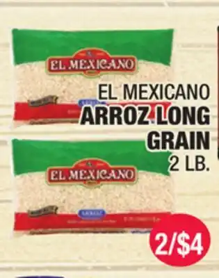 Carnicerias Jimenez EL MEXICANO ARROZ LONG GRAIN offer