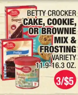 Carnicerias Jimenez BETTY CROCKER CAKE, COOKIE, OR BROWNIE MIX & FROSTING offer