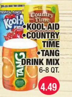 Carnicerias Jimenez •KOOL-AID •COUNTRY TIME •TANG DRINK MIX offer