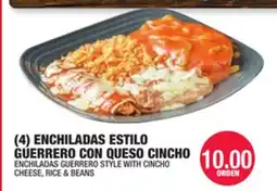 Carnicerias Jimenez (4) ENCHILADAS ESTILO GUERRERO CON QUESO CINCHO offer