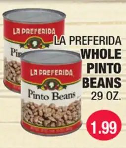Carnicerias Jimenez LA PREFERIDA WHOLE PINTO BEANS offer