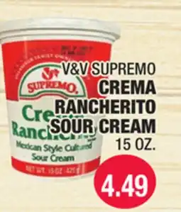Carnicerias Jimenez V&V SUPREMO CREMA RANCHERITO offer