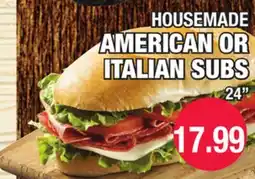 Carnicerias Jimenez HOUSEMADE AMERICAN OR ITALIAN SUBS offer