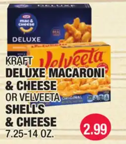 Carnicerias Jimenez KRAFT DELUXE MACARONI & CHEESE OR VELVEETA SHELLS & CHEESE offer