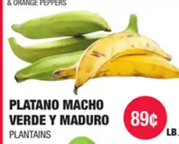 Carnicerias Jimenez PLATANO MACHO VERDE Y MADURO offer