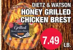 Carnicerias Jimenez DIETZ & WATSON HONEY GRILLED CHICKEN BREST offer